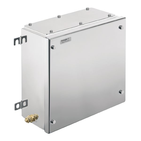 Klippon TB FS (Terminal Box - Fixing Screw), Empty enclosure, stainless steel enclosure, Height: 306 mm, Width: 306 mm, Depth: 150 mm, Material: Stainless steel 1.4404 (316L), electropolished, silver image 1