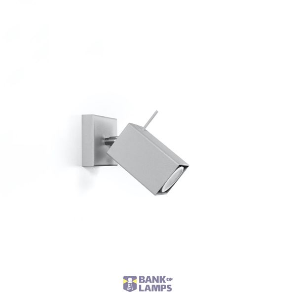 WALL LAMP MERIDA 1 GREY GU10 1X40W IP20 image 7