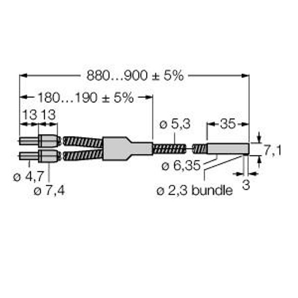 Glass Fiber Bifurcated Fiber   BA1.53SMTA image 1