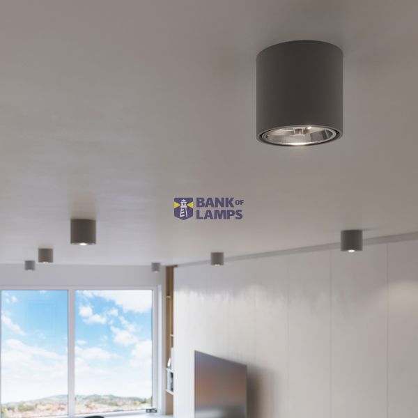 SPOT TIUBE GREY GU10 1X40W IP20 image 4