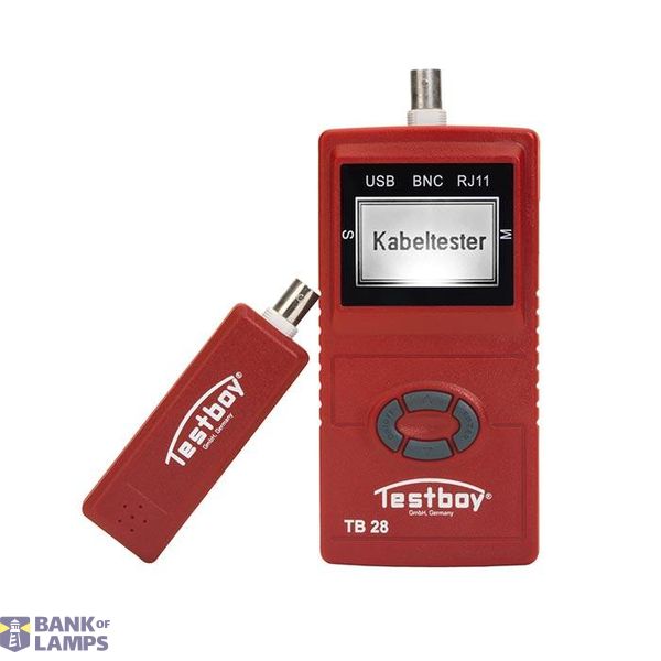 Testboy 28 Netwerktester/kabellengtemeter USB, RJ11/RJ45, BNC image 1