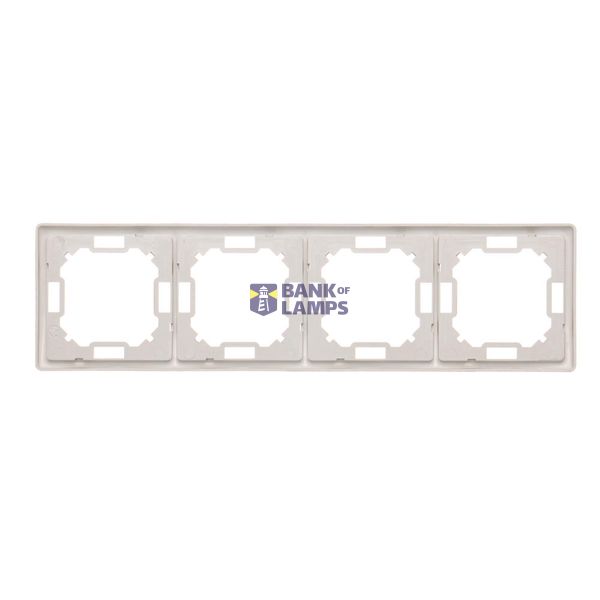 Double intermediate switch with indicator LED light without pictogram, (module), 10AX, quick connection, Gold matt, metalic image 1
