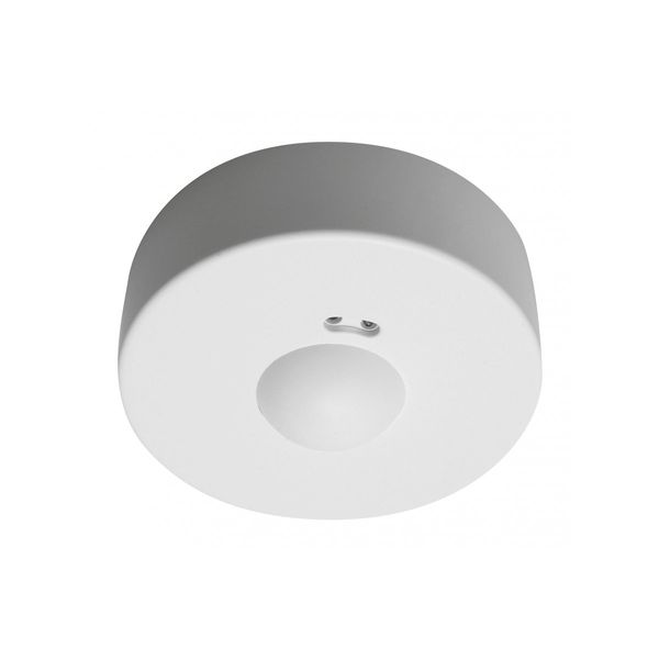 Microwave motion sensor CM-3, max 1200W, AC220-240V, 50/60Hz, angle 360°, range 1-8m ± 1,5- 3,5m, IP20, working with LED, surface mounted, white housing image 1