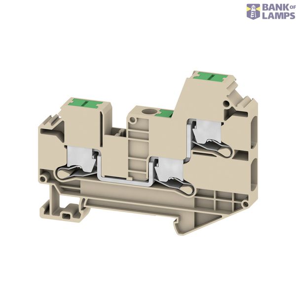 Feed-through terminal block, SNAP IN, dark beige, 6 mm², 41 A, 1000 V, image 1