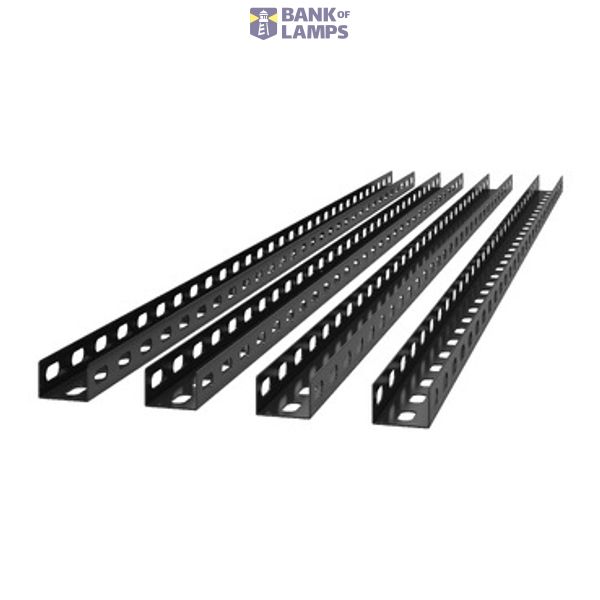 Ceiling Mounting Rail 1500 mm x4 Black image 1