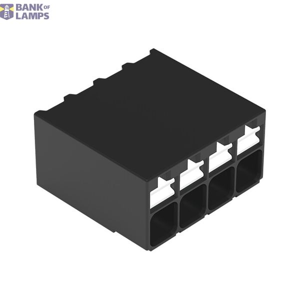 SMD PCB terminal block push-button 1.5 mm² black image 1