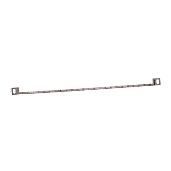 Labeling area for 19" Panel, Stainless Steel image 1