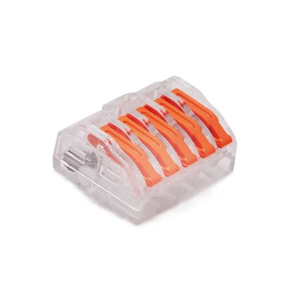 Quick disconnect terminal block ZU-405 transparent/orange image 1