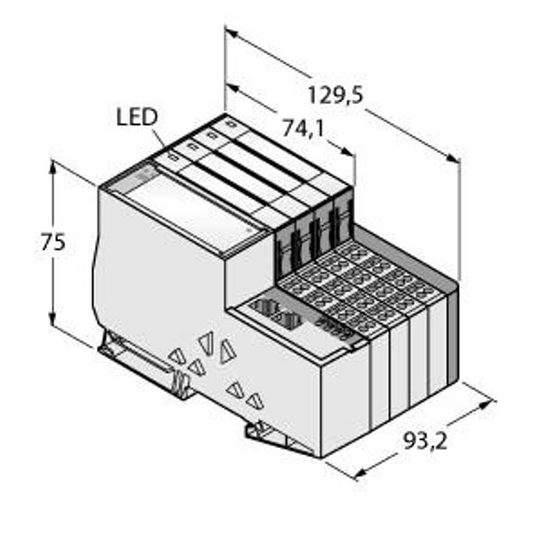 EtherCAT Set in IP20   TI-BL20-E-EC-S-8 image 1