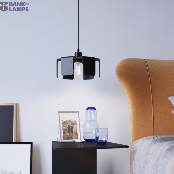 HANGING LAMP TULIP BLACK E27 1X60W IP20 image 9