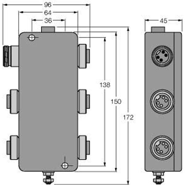 IP67 Junction Box, 4-Channel PROFIBUS-PA   JBBS-48SC-M413/EX image 1