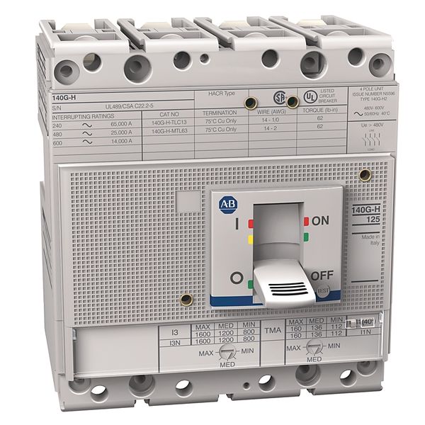 140G 160A Frame Molded Case Ckt-Bkr image 1