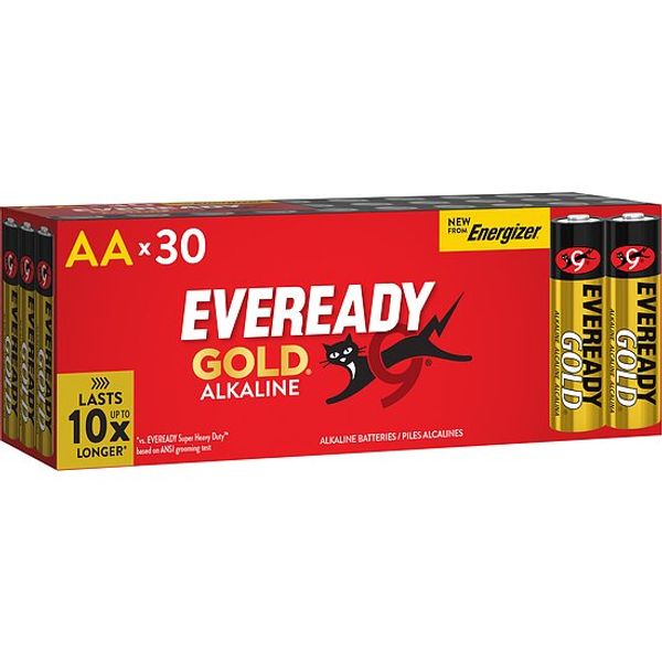 EVEREADY Gold Alkaline LR6 AA 30-Pack image 1