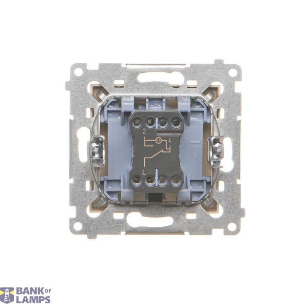 Quadruple push button, (module), 10AX, 10A, quick connection, Gold matt, metalic image 1