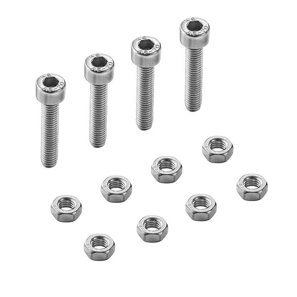 Mounting screw, Cabtite (cable entry system), Stainless steel, rust-proof, silver, Height: 30 mm, Width: 8.5 mm, Depth: 8.5 mm image 1