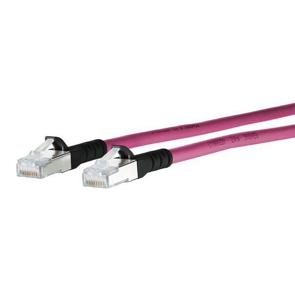 Patch cord Cat.6A AWG 26 10.0 m violet-black image 1
