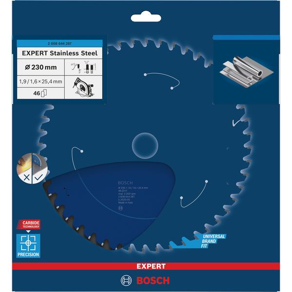 Circular saw blade Expert for Stainless Steel 230 x 25,4 x 1,9 x 46 image 2