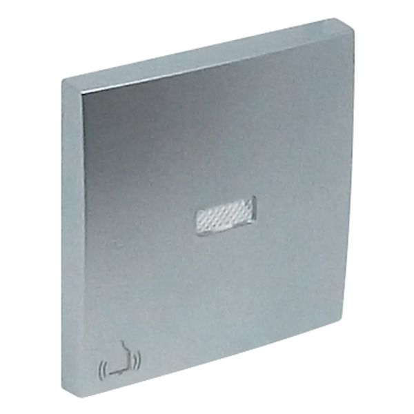 ROCK F/LIGHT SWITCH/PUSH-BUT W/BELL SYMB ALUM image 1