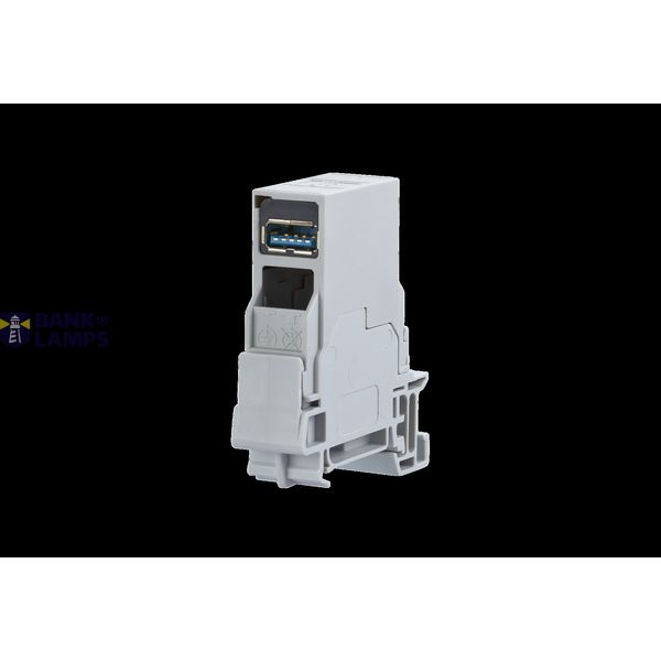 E-DAT Industry terminal rail TS35 + E-DAT Industry USB A 3.0 coupler i image 1