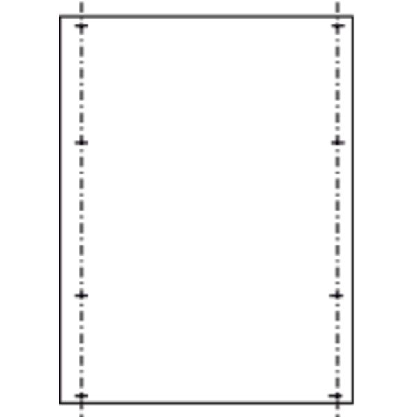 Mounting plate for ZAL207, PVC, 1000 x 756 x 6 mm image 1