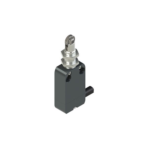 Modular prewired switch with plunger with roller and M12 threaded bearing image 1
