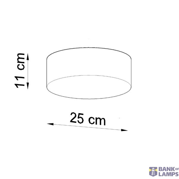 CEILING LAMP ARENA 25 WHITE E27 1X60W IP20 image 9