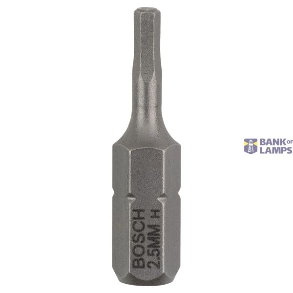 Screwdriver bit Extra Hard HEX 2,5, 25 mm 3 pcs. image 1