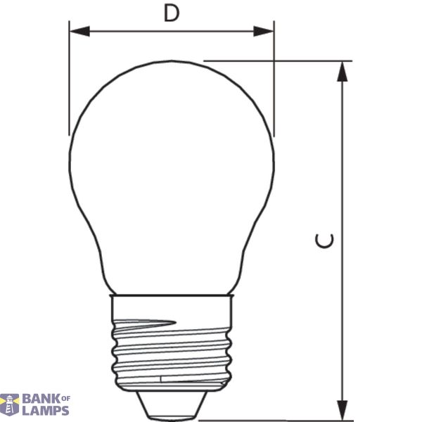 CLA LEDLuster ND 6.5-60W P45 E27 827 CL image 3
