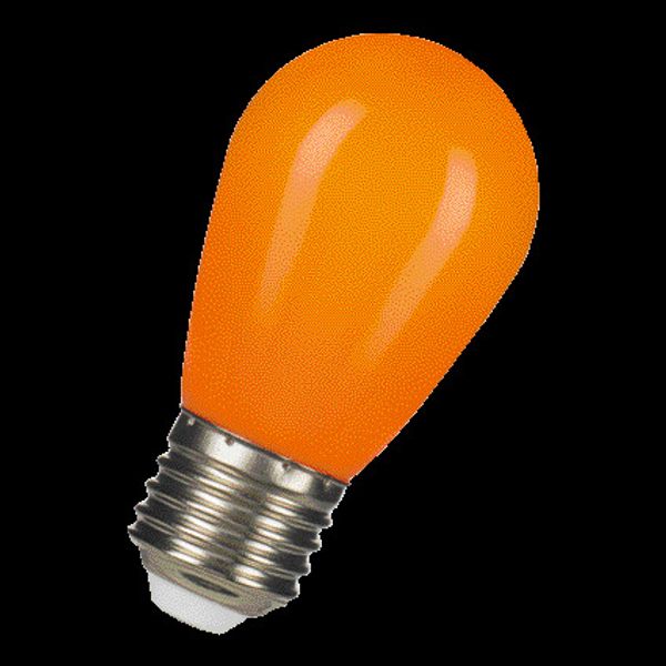 LED ST45 E27 240V 1W Orange image 2
