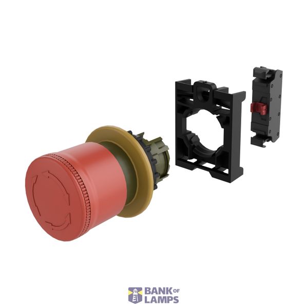 Emergency stop/emergency switching off pushbutton, turn-release, 30 mm image 2