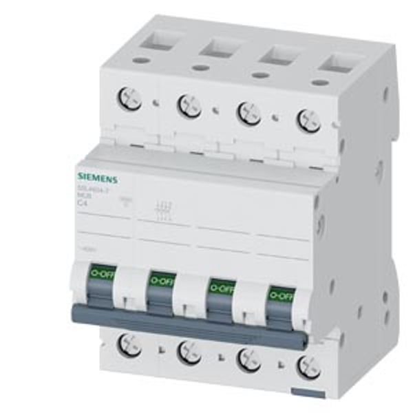 Miniature circuit breaker 400 V 10 kA, 3+N-pole, C, 4 A image 1
