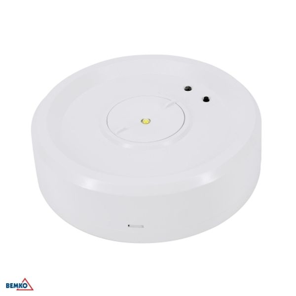 EMERGENCY LUMINAIRE SKALER CIRCLE 3W OPEN OPTICS IP40 AUTOTEST 3H CNBOP image 1