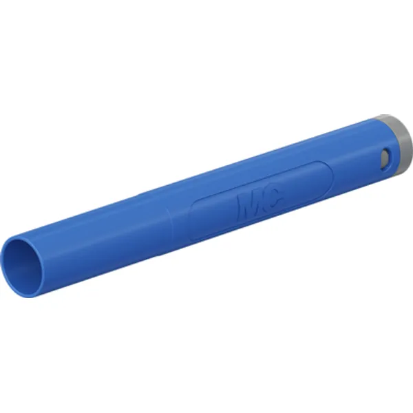 4 mm plug, crimp connection, 1.0 mm², CAT II/CAT III, blue, 66.2043-23 image 1