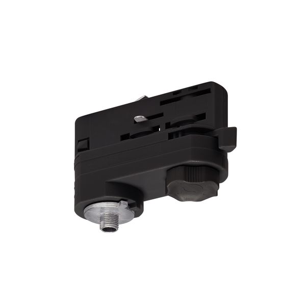 Luminaire adapter for S-TRACK 3-phase track, black image 1