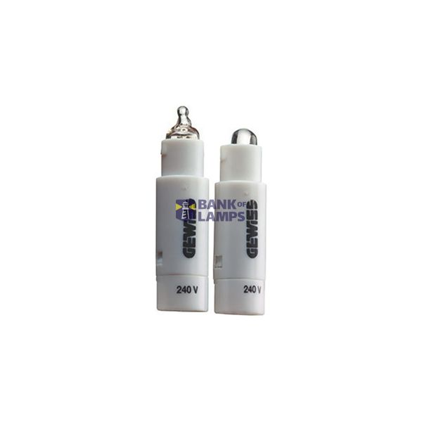 MINIATURE LAMP WITH WIRED LEAD - FLUORESCENT - 230V - 0,4W - RED image 3