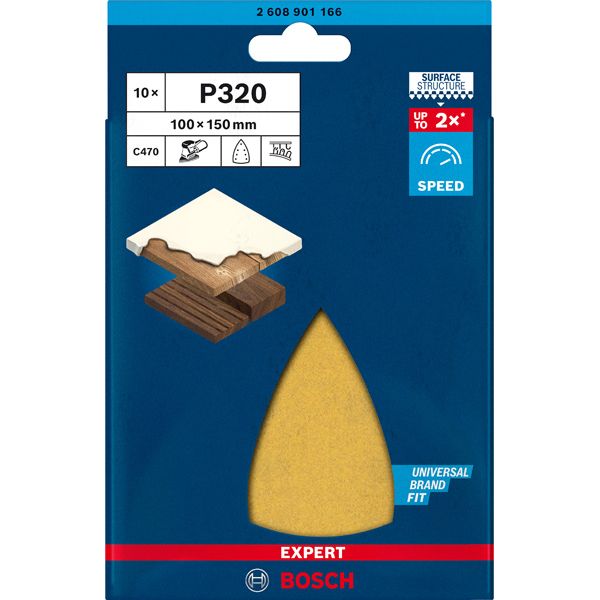 EXPERT C47 Sandpaper with 7 holes for Multi Sanders 1 x 15 mm, G 32 1-pc image 2