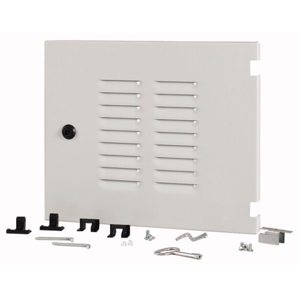 XTSZDSQV4R-H350W425 Section wide door, ventilated, right, HxW=350x425mm, IP42, grey image 1