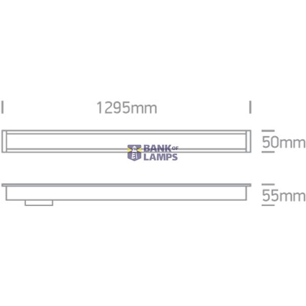 WHITE RECESSED 48pcs SPOTS LED 40W PV CCTV LINEAR 230V UGR17 DARK LIGHT image 2