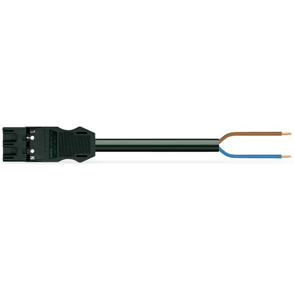 pre-assembled connecting cable Eca Plug/open-ended black image 3
