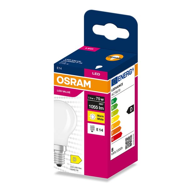 VALCLP75 7,5W/827 230VGLFR E14 FS1 OSRAM image 2