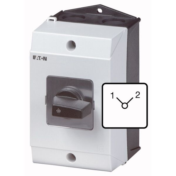 T3-4-8223/I2 Changeoverswitches, T3, 32 A, surface mounting, 4 contact unit(s), Contacts: 8, 90 °, maintained, Without 0 (Off) position, 1-2, Design number 8223 image 1