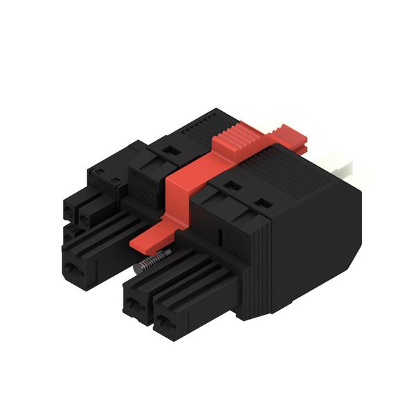 PCB plug-in connector, female plug, 7.62 mm, Number of poles: 3, 180°, PUSH IN with actuator, Clamping range, max. : 6 mm², Box image 3