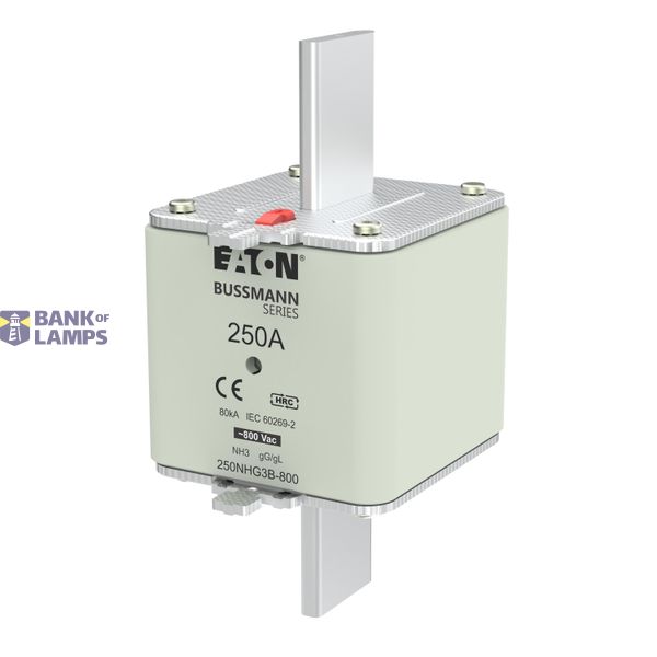 Fuse-link, LV, 250 A, 800 V AC, NH3, Class gG/gL image 1
