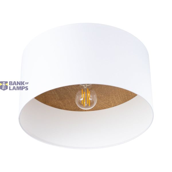 Ceiling lamp TELESTO white/light brown image 1