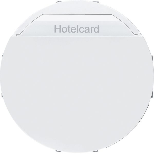 Relay switch centre plate for hotel card, 1930/R.classic, p. white glo image 1