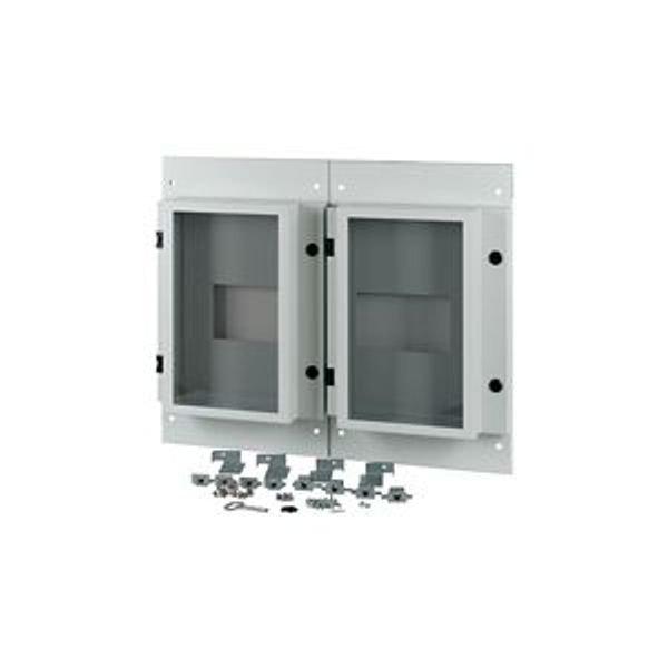 XM2N44F08C-55-XMV Front plate, 2xNZM4, 4p, fixed with mechanical interlock, W=800mm, IP55, grey image 4