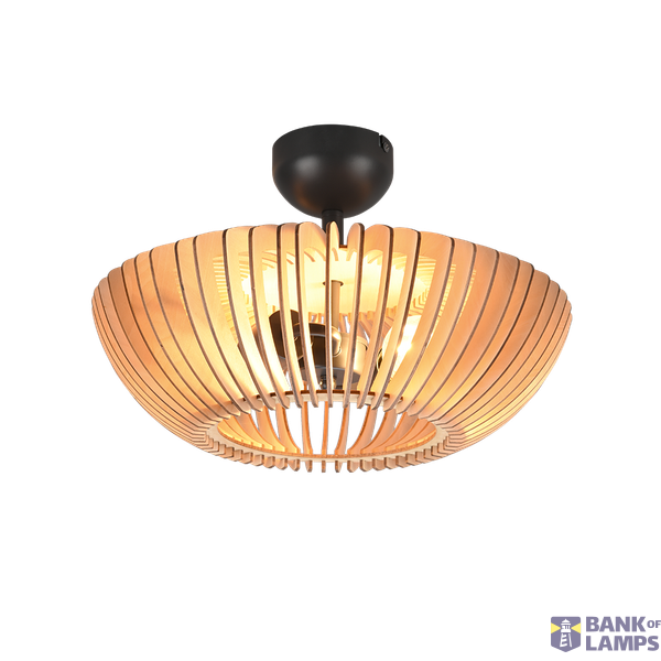 Colino ceiling lamp E27 wood/anthracite image 1