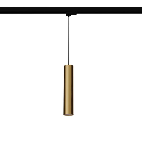 HANGING LAMP 3 PHASE LAGOS GOLDEN GLOSS GU10 image 1