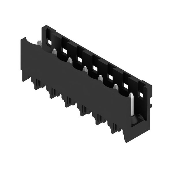 PCB plug-in connector, male header, open side, THT/THR solder connection, 5.00 mm, Number of poles: 7, 180°, Solder pin length (l): 1.5 mm, tinned, black, Box image 2