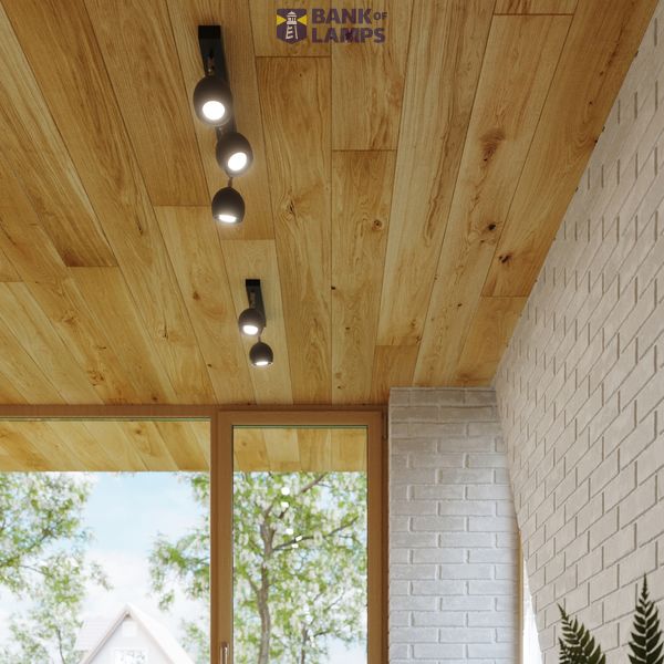 CEILING LAMP OCULARE 6L BLACK GU10 6X40W IP20 image 6